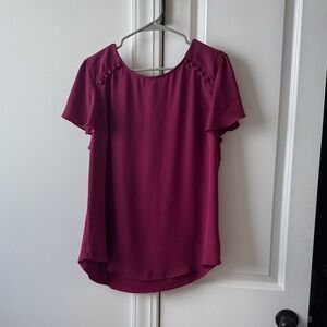 Elegant Burgundy Women's Top